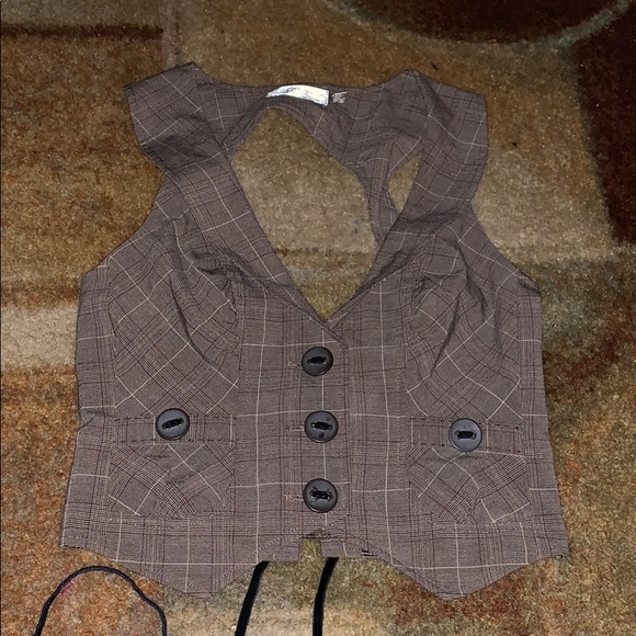 Guess Jackets & Blazers - Guess Plaid Vest
